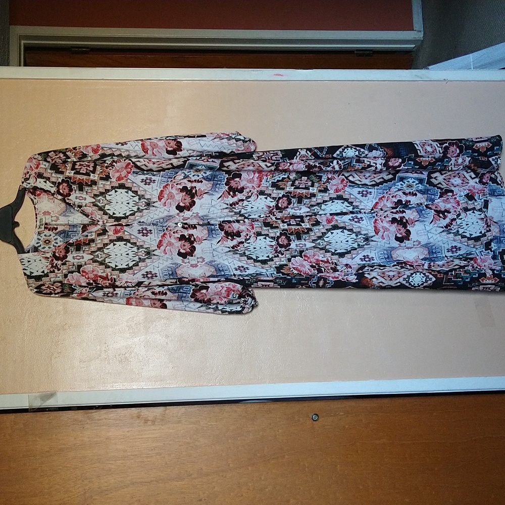SHOW ME YOUR MUMU Maxi  floral duster dress size medium